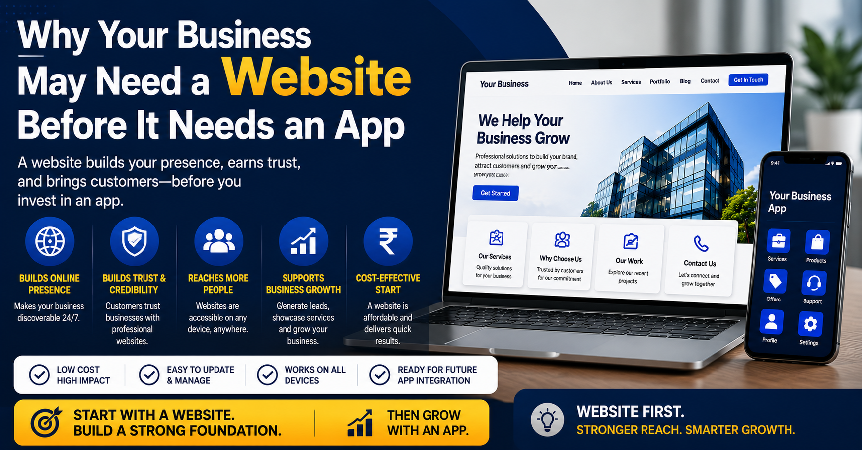 Why Your Business May Need a Website Before It Needs an App