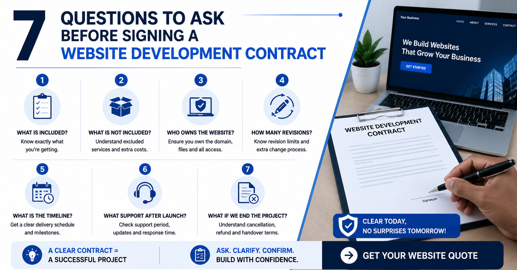7 Questions to Ask Before Signing a Website Development Contract