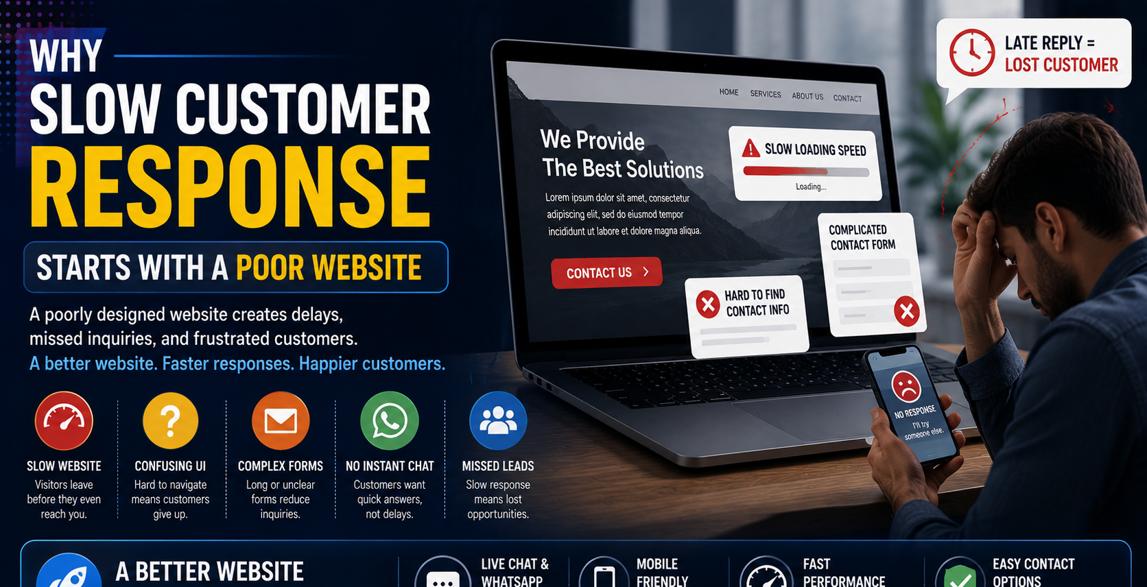 Why Slow Customer Response Starts with a Poor Website
