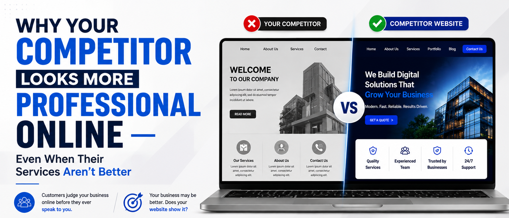 Why Your Competitor Looks More Professional Online — Even When Their Services Aren’t Better